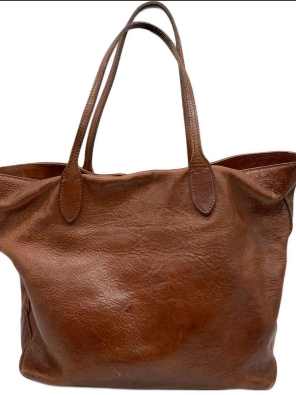 Ralph Lauren Classic Brown Leather Tote Bag - Picture 12 of 13